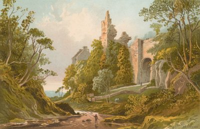 Roslin Castle by English School